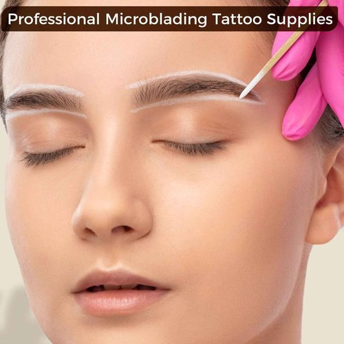 400 PCS Pointed Cotton Swabs in Storage Case - 4" Precision Microblading Cotton Tipped Applicators - Mini Swab Sticks for Makeup, Cosmetic, Eyebrow, Nail, Tattoo Permanent Supplies