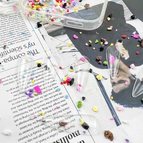 Daiyifiy 100G Crushed Fake Sprinkles Irregular Polymer Clay Slices Resin Sprinkles Fake CandyClay Sprinkles Nail Art Slices Polymer Sprinkles for Nail Art DIY Phone Case Crafts(14-Light Pink)