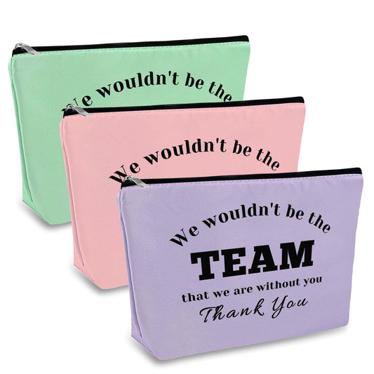 Thank You Gift for Team Leader Boss Makeup Bag Coworker Leaving Gift Basketball Soccer Coach Leader Employee Supervisor Appreciation Gift Cosmetic Bag Boss Day Birthday Thanksgiving Retirement Gift