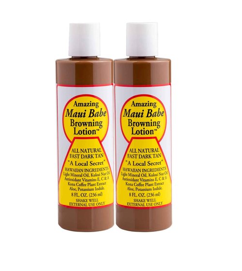 Maui Babe Tanning and Browning Lotion 8 Ounces (Pack of 2)