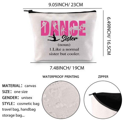 XYANFA Dance Sis Cosmetic Bag Dancing Gift Ballet Dancer Gift Little Sis Big Sis Gift Gifts For Dance Sis
