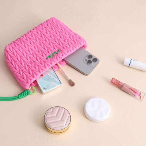 DSDFIDn Makeup Bag Hemp rope Cosmetic Bag Large Make Up Bag for Women Nylon Organizer Bag Travel Toiletry Bag
