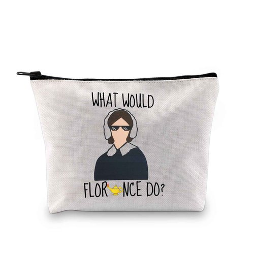GJTIM Nurse Gift Nursing Graduation Toiletry Pouch What Would Do Makeup Bag Nurse Fans Gift (What Would Do)