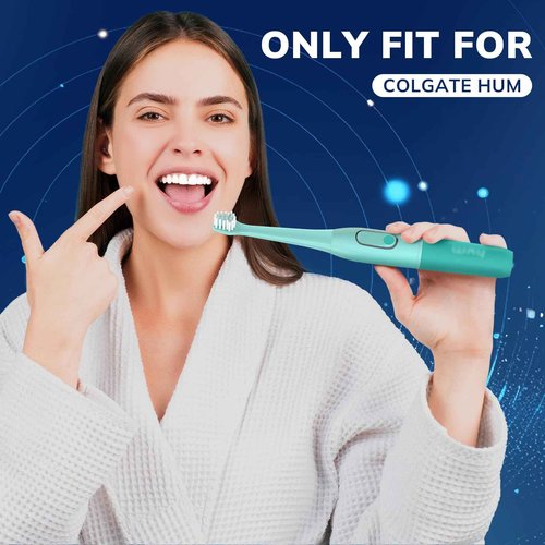 10 Pack Replacement Toothbrush Heads Compatible with Colgate Hum Toothbrush- Brush Heads Replacement for Colgate Hum Connected Smart Battery Electric Toothbrush