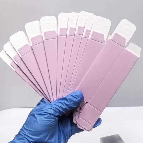 COSIDEA 50pcs 25 * 25 * 95mm lip gloss Craft Matte pink paper box Small packing boxes 350gms for DIY cosmetics