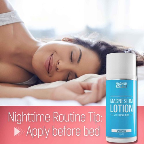 Magnesium Lotion with Aloe & Shea – Apply to Legs – Alternative to Topical Magnesium Cream
