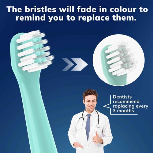 10 Pack Replacement Toothbrush Heads Compatible with Colgate Hum Toothbrush- Brush Heads Replacement for Colgate Hum Connected Smart Battery Electric Toothbrush