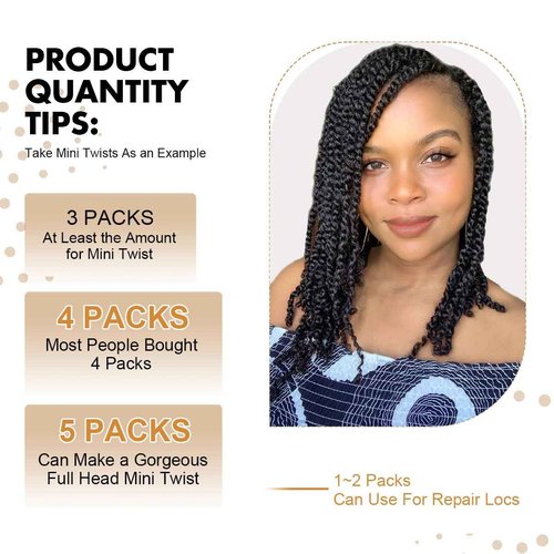 Vecago Afro Kinkys Bulk Human Hair, 4c Curly Hair for Permanent Sister Locs/Mini Twists/Braids/Repair Can Dye and Bleach(14 inch),Black