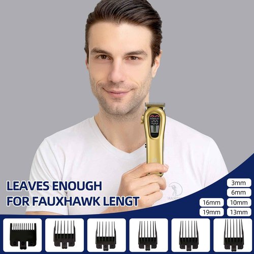 GEC Smart Hair Clipper for Men,Rechargeable -Professional Clippers,Low Noise 5-Mode Hair Clippers with Auxiliary Light Hair Trimmer Kit for Men