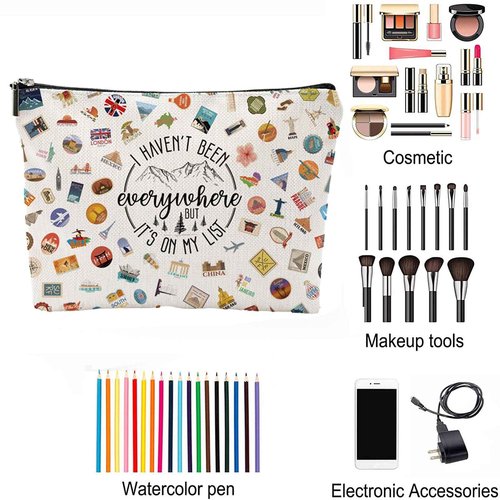 XYZONE Travel Bag Traveler Gift Travel Cosmetic Bag Travel Accessories Toiletry Bag For Women World Travel Gift
