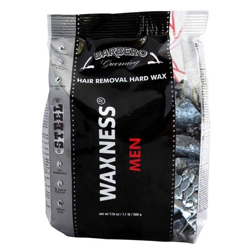 Waxness Wax Necessities Barbero Grooming Hard Wax Steel for Men 1.1 Pounds (Pack of 2)