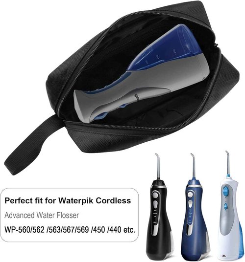 Beautyflier Water Dental Flossers Carrying Bag, Protective Case Carrying Pouch Cover Bag for Waterpik Cordless Advanced Water Flosser WP-560/562 /563/567/569/450 /440