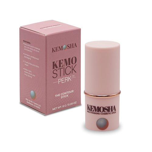 KEMOSHA Kemostick Perk – Creamy and Luxurious Liquid Contour Stick – Vegan Cream Contour Balm for All Skin Types – Lightweight Formula with Quick Application – Sweatproof Contour Wand