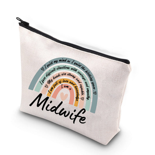 WCGXKO Trainee Midwife Gift Future Midwife Gift Midwife Thank You Gift Midwife Zipper Pouch Cosmetic Bag (Midwife)