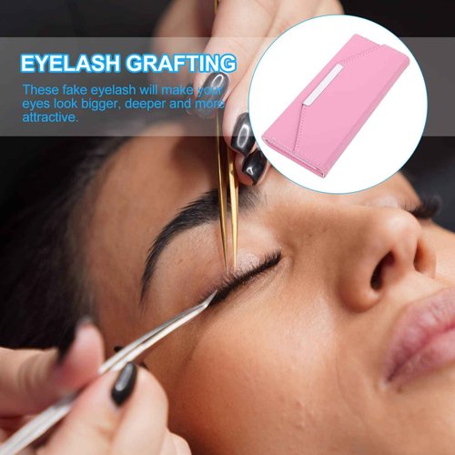 Lash Case Eyelash Extension Grafting Box Makeup Tools Storage Bag for Home Salon Travel Pink
