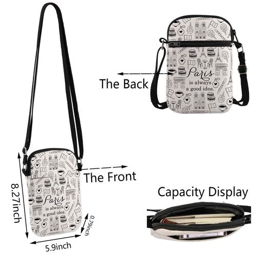 Paris Travel Gift City Skyline Is Always A Good Idea Zipper Pouch Makeup Bag (Paris CR)
