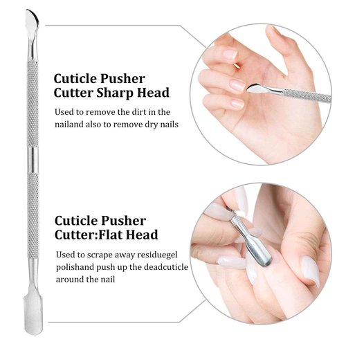 IBWell Cuticle Nipper Cuticle Trimmer Tool Set with Pusher and Remover,IBWell Professional Stainless Sturdy Pedicure Manicure Tools Cutter Nipper Scissor Clipper (Colorful)