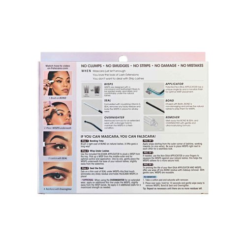FALSCARA False Eyelash Clusters Special All Inclusive Starter Kit, Bond & Seal, Precision Applicator, Overnighter & Remover, 36 Lengthening 10mm-14mm Sporty Rounded Natural Volume Lash Extension Wisps
