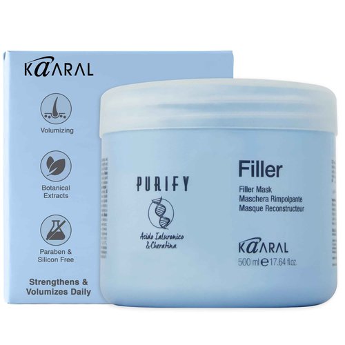 Kaaral Purify Filler Hair Mask - Deep Conditioning and Moisturizing Treatment for Dry, Damaged or Color Treated Hair - Hydrating and Nourishing Formula for All Hair Types - 500ml
