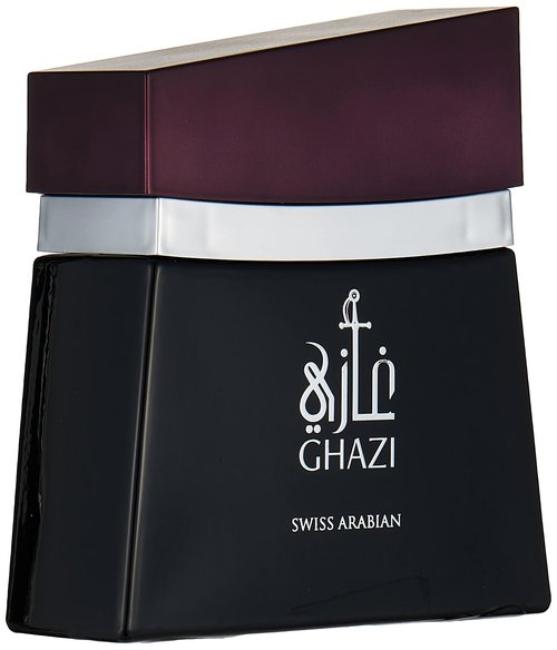 GHAZI, Eau de Parfum 100mL | Citrus, Floral Fragrance for Men with a Woody Finish | Musk, Tonka, Sandalwood, Guaiac Wood, Amber | by Perfume Artisan Swiss Arabian Oud | Intense Cologne/Toilette Spray