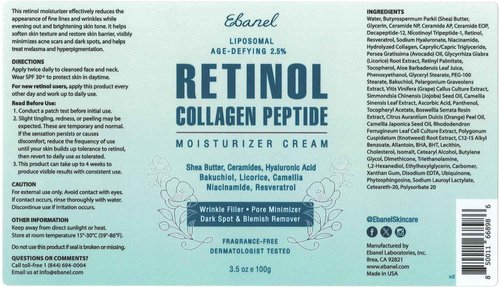 Ebanel Bundle of Retinol Moisturizer Cream and Vitamin C Serum