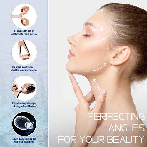 Yeamon Gua Sha Facial Tools and Face Roller Set, Facial Massage Tool for Women’s Skincare Routine,Cooling Stainless Steel Face Sculpting Eyes Roller Guasha for Daily Use or Self-Care Gift for Women