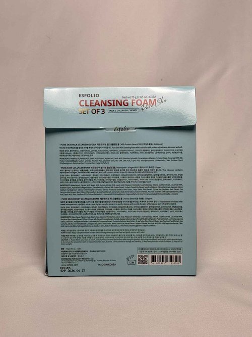 ESFOLIO CLEANSING FOAM PURE SKIN (SET OF 3) (MILK/COLLAGEN/HONEY)