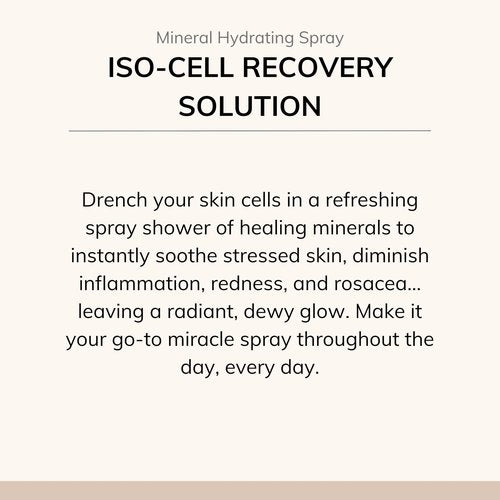 Le Mieux Iso-Cell Recovery Solution Facial Toner - Soothing Face Mist, Hydrating Amino Acid & Mineral Spray to Help Calm Post-Treatment Skin, No Parabens or Sulfates (6 oz / 180 ml)