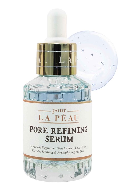 POUR LA PEAU Pore Refining Serum | Pore Minimizing Serum for Face | Organic Face Moisturizer Pore Tightening Serum | Hydrating Face Serum Pore Minimizer Korean Skin Care Products (1.01 Fl. Oz)