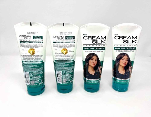 Generic New Cream Silk Hair Fall Defense Tri-Oleo Conditioner 180ml (Pack of 4), Green