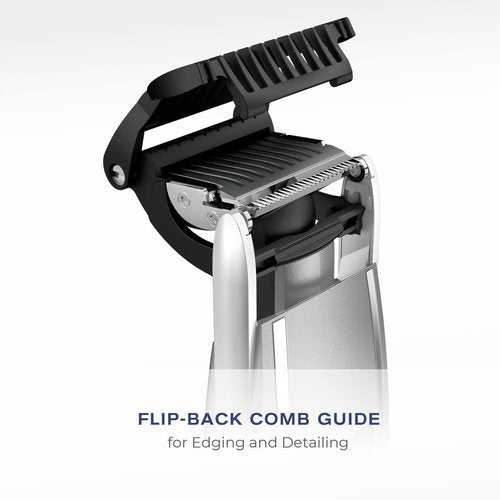 ConairMAN Beard Trimmer for Men, for Face and Mustache, Wet/Dry Beard and Stubble Trimmer, Flex Contouring Head with 15 Precise Settings and Premium