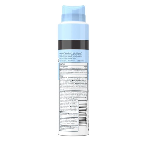 Neutrogena Ultra Sheer Body Mist Sunscreen Spray, Broad Spectrum SPF 45, Lightweight Spray Sunscreen, Non-Greasy & Water Resistant, Oil-Free & Non-Comedogenic UVA/UVB, 5 oz Pack of 3