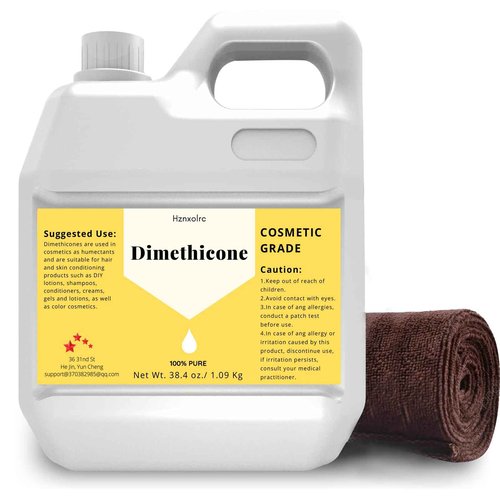 Hznxolrc 36 FL Oz（38.4 oz） Dimethicone 100% Pure, Cosmetic Grade, Suitable for Hair, Body, Skin Conditioning Products and More