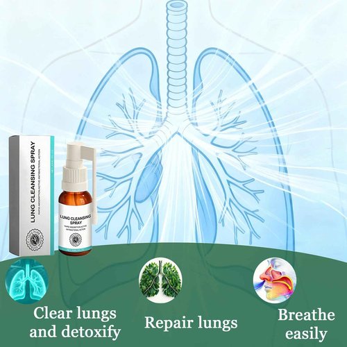 Organic Herbal Lung Cleansing Spray,Cleansing Spray Breath Easy,Mucus Relief and Lung Cleanse,mullein leaf extract-2pcs