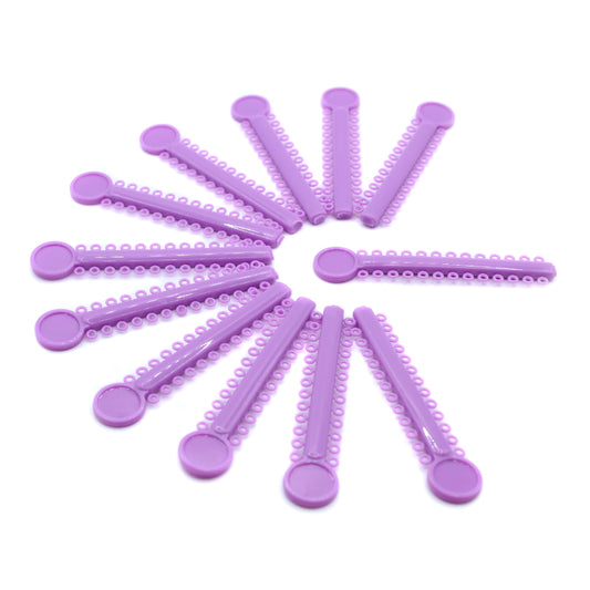 1040 O-Rings - Orthodontic Elastomeric Ligature Ties for Braces. Elastic O-Ring Rubber Bands for Orthodontic Brackets. (Lilac)