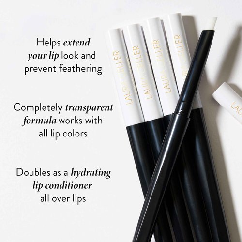 LAURA GELLER NEW YORK Italian Marble Sheer Lipstick, Berry Vanilla + Modern Classic Invisible Color Locking Lip Liner, Clear