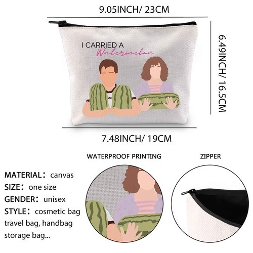 XYANFA Dance Dirty Inspired Makeup Bag Dancing Gift Watermelon Lover Gift 80s Movie Zipper Pouch (12.I CARRIED A Watermelon)