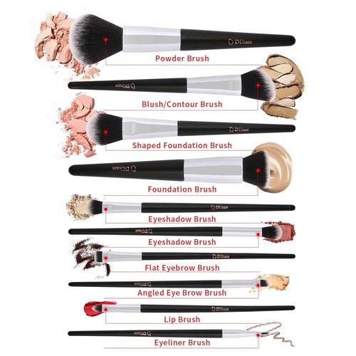 DUcare Makeup Brushes with Makeup Brush Solid Soap Cleanser