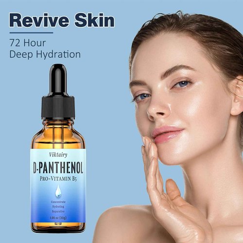 D Panthenol Liquid (1.7 fl.oz, 60g), Concentrate Pro-vitamin B5 Raw Active Ingredient for Skin Hydration, Cosmetic Grade Dexpanthenol for DIY Face, Hair, Nails and Skincare Serum, Moisturer