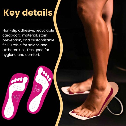 KobbTan Spray Tan Feet Pads 120Pairss Disposable & Economic for Spray tanning,Use in Tanning booth,Sunless Tanning at Home or Beauty Salon-Non Slip-Comfortable-Hygienic-Ultra Bronzing (Red)