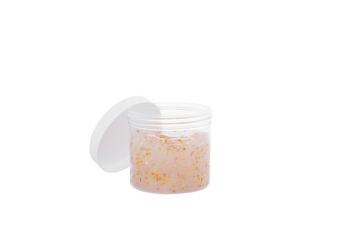 Maddie Rae’s 12oz Slime Storage Jars with Lids (6 Pack)-Clear Plastic Containers for Slime, Beads, Glitter, Sprinkles-Airtight Wide Mouth Refillable Organizer Jars for Kids Party Favors, Arts & Crafts