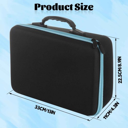 STARVAST 120 Bottle EVA Essential Oil Storage Holder Organizer Carrying Case, Hard Shell Essential Oil Bag with Foam Insert and Carrying Handle Holds 5-15ml Bottles