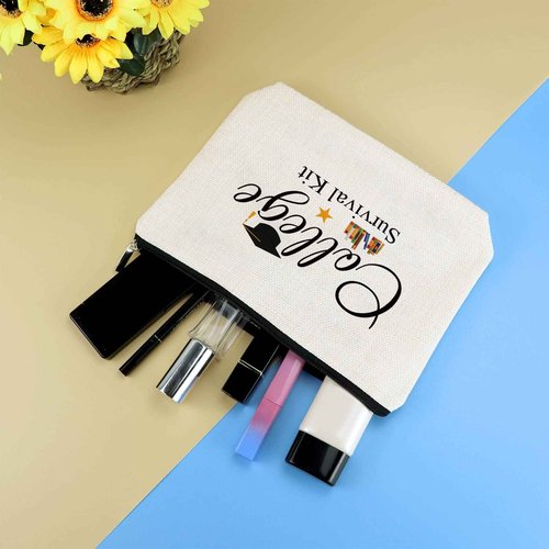 Graduation Gifts for Her Makeup Bag Best Friend Sister Daughter Graduation Gift Cosmetic Bag University College Masters Graduate Gift for Girls Women Travel Toiletry Bags Cosmetic Pouch