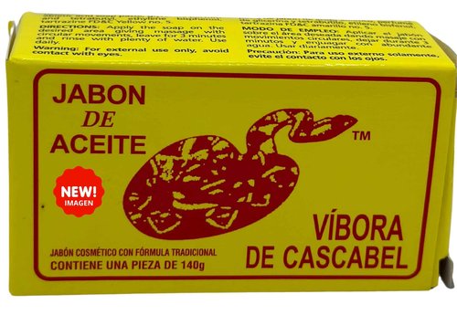 JABON DE ACEITE VIBORA DE CASCABEL Original (140g) / Original Rattlesnake soap (4.93 Oz) Pack of 6