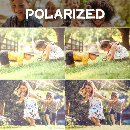 MAXJULI Polarized Baby Infant Sunglasses Safe, Soft, With Adjustable Strap 0-24 Months BPA Free 3 Pack (Black+Blue+Grey)
