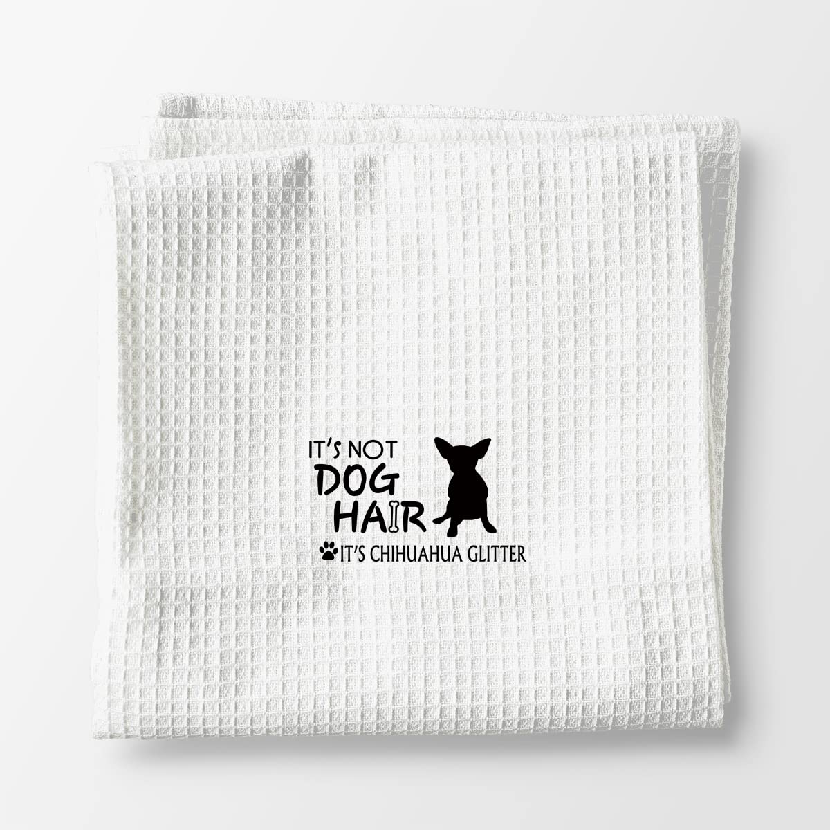 It’s Not Dog Hair It’s Chihuahua Glitter Hand Towels Kitchen Towels Dish Towels,Fall Funny Dog Decor Towels,Dog Lovers Dog Mom Girls Women Gifts