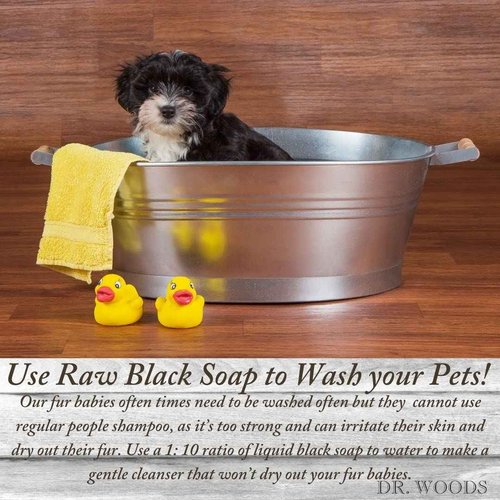 Dr. Woods Raw Liquid Black Soap, Body Wash for Men and Women, Gentle Exfoliant, Natural Cleanser for Face, Hands, and Body - 32 Fl Oz, Pack of 2