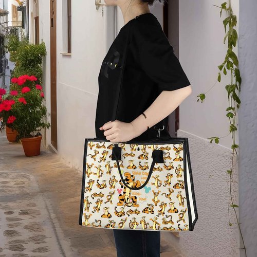 WZMPA Funny Tiger Cosmetic Makeup Bag Tiger Inspired Gift Some Days Look Better Upside Tiger Zipper Pouch Bag Tiger Merchandise (Some Days Tiger BG)