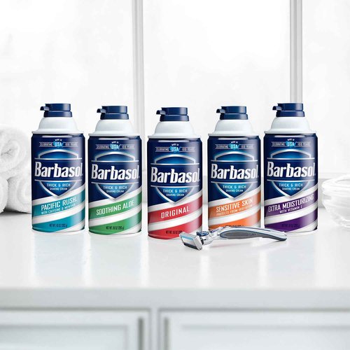 Barbasol Soothing Aloe Thick & Rich Shaving Cream 10 Oz (Pack of 12)