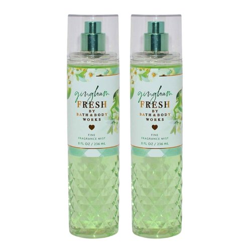 Bath & Body Works Fine Fragrance Mists, Set of 2, 8oz Each Bottle (Gingham Fresh)